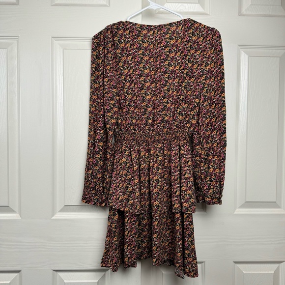 Zara Floral Mini Dress Size S - Picture 3 of 10